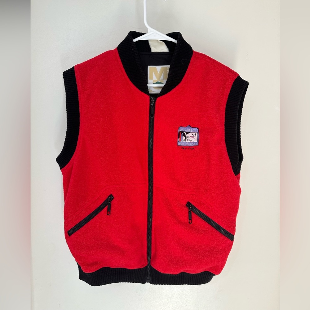Vintage University of Breckenridge, Colorado Mountain uniform vest.